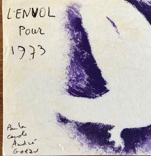 Andre Goezu - Mooie zeefdruk - 1972 - 'L'envol pour 1973' kopen? Bied vanaf 35!