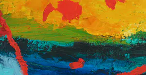 Geert Vrijdag - Olieverf op doek, Z.T. Abstracte compositie (Groot) kopen? Bied vanaf 1!