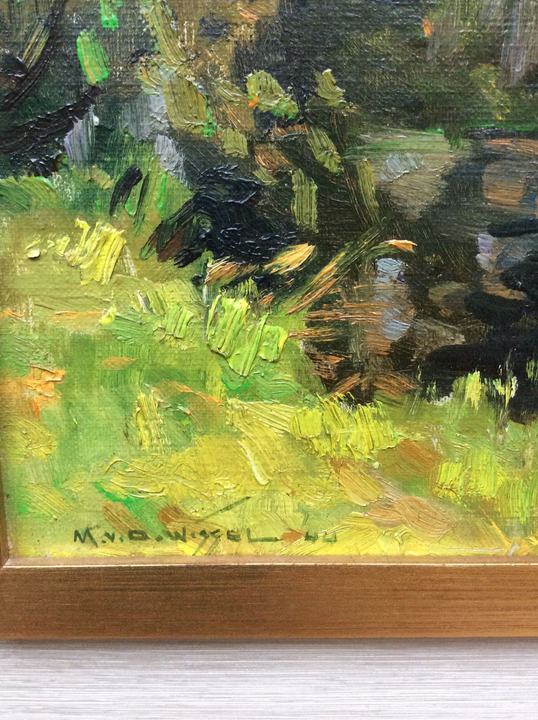 Max van der Wissel - Landschap met dorp Groninger ploeg 1944 kopen? Bied vanaf 345!