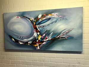 Gena - Abstract Blue kopen? Bied vanaf 300!