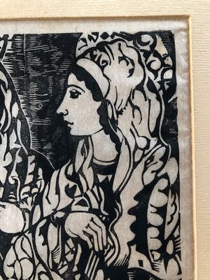 Niet of onleesbaar gesigneerd - "Perpetua en Felicitas" (Frans Masereel?) kopen? Bied vanaf 1!