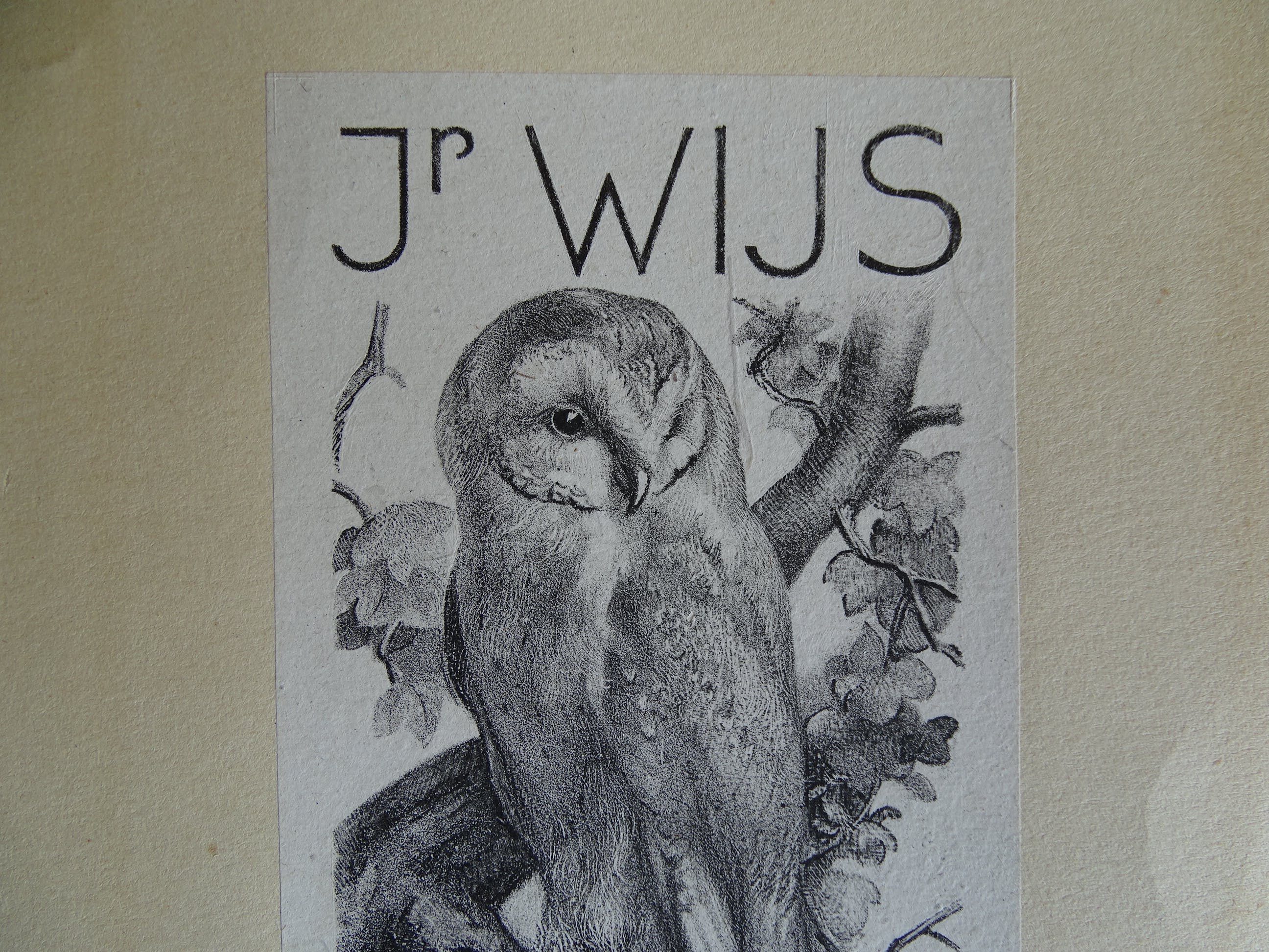 Aart van Dobbenburgh - Uil, Litho kopen? Bied vanaf 1!