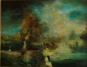 Harry Balm - Naakt in surrealistisch landschap kopen? Bied vanaf 120!