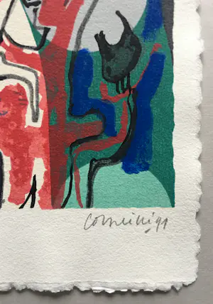 Corneille - abstracte zeefdruk - 1991 kopen? Bied vanaf 175!