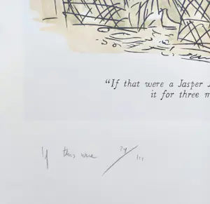 Rob Scholte - If this were a Jasper Johns, zeefdruk (groot!) kopen? Bied vanaf 125!