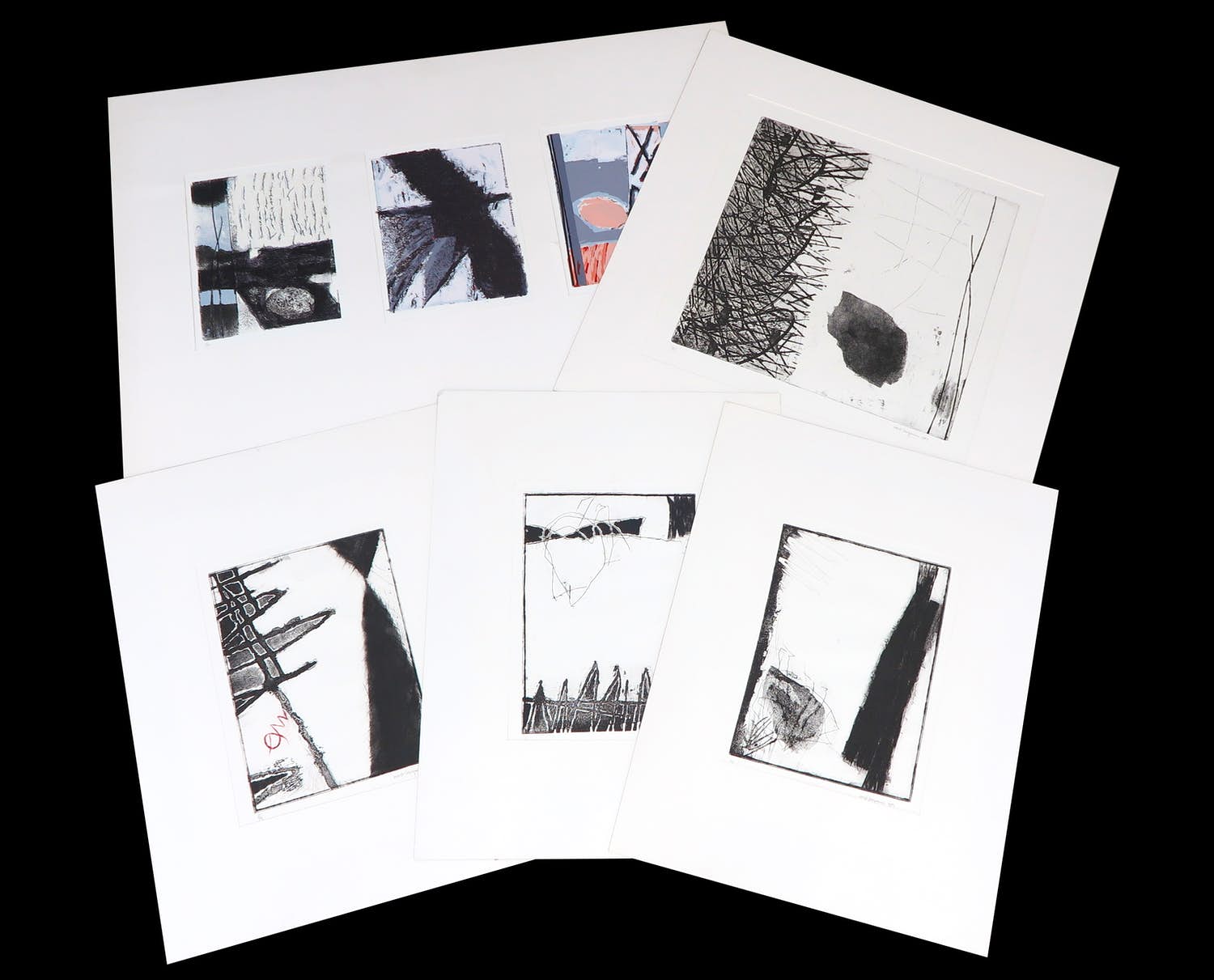 Ernst Bergmans - Lot van 5 grafische werken op papier kopen? Bied vanaf 1!