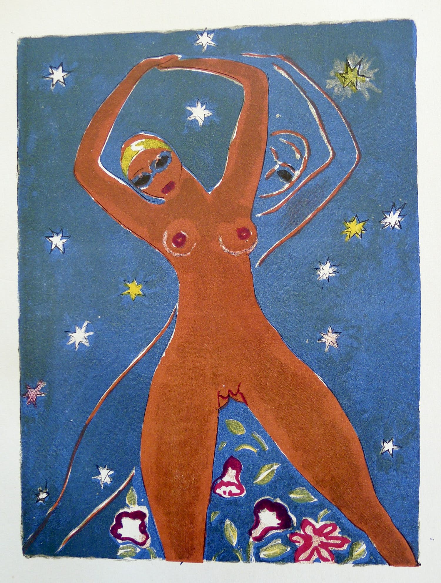 Kees van Dongen - Gravure 1001 nacht,’La nuit’ verkocht voor € 20!