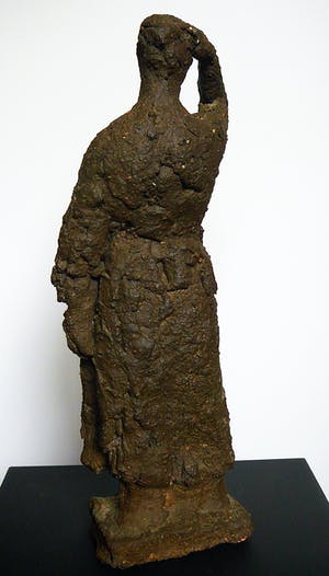 Ellie Hahn - Gebarende vrouw -gebakken klei, jaren '90- kopen? Bied vanaf 100!