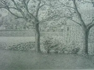 Simon Moulijn - TUIN IN LAREN /// LITHO VAN SIMON MOULIJN kopen? Bied vanaf 40!