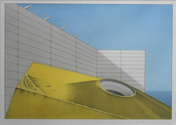 Marinus Fuit - Oorlogsobject aan zee, litho 1982. verkocht voor € 45!