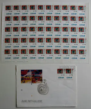 Corneille - Vel met 50 postzegels + 1e dag envelop Jaski: Cobra - 1988 kopen? Bied vanaf 59!