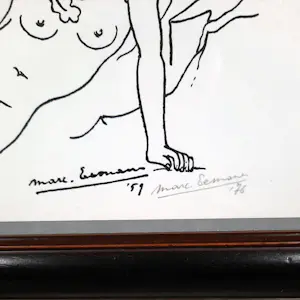 Marc Eemans - steendruk - Surrealistische compositie - 1959 - ingelijst - 25083 kopen? Bied vanaf 125!