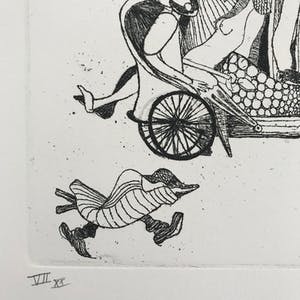 Vic Gentils - Gesigneerde ets - 1981 - 'De Sofa' - VII/XX kopen? Bied vanaf 35!