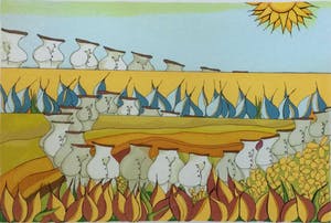 Patty Harpenau - Avondvierdaagse | zeefdruk (ingelijst) kopen? Bied vanaf 45!