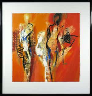 Peter Meijer - Zeefdruk, Aurora Borealis - Ingelijst (Groot) verkocht voor € 59!