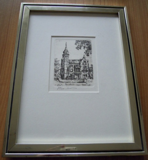 Niet of onleesbaar gesigneerd - Gesigneerde ets Raadhuis 1899 Oisterwijk nr. 72/100 kopen? Bied vanaf 1!