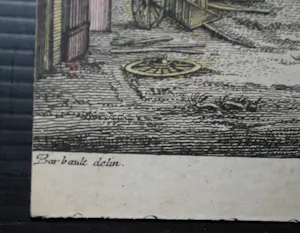 Jacques Chéreau - ets van Rotterdam ,1770 en verso een ets van Rome kopen? Bied vanaf 50!