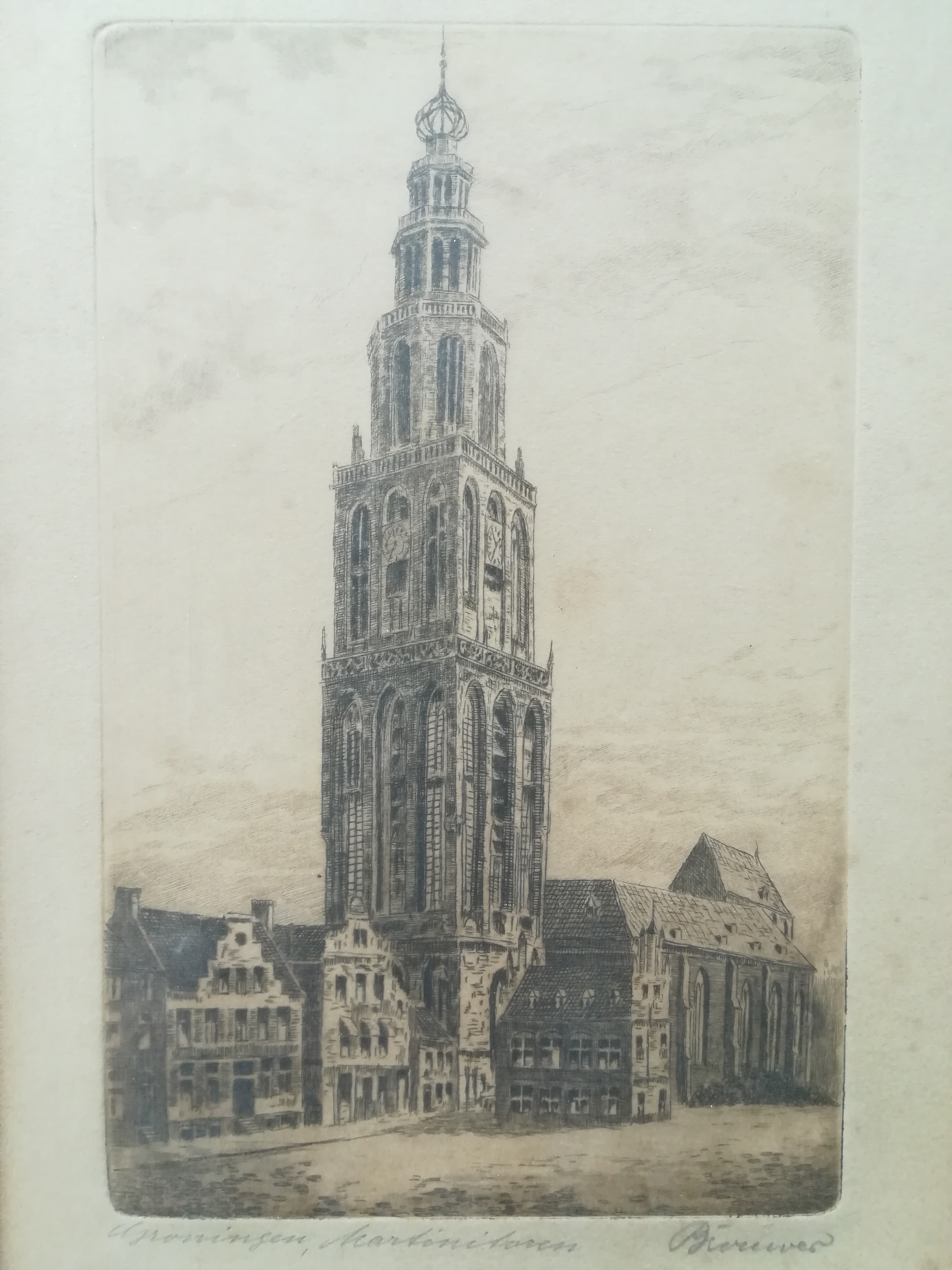 Niet of onleesbaar gesigneerd - Martinitoren Groningen  kopen? Bied vanaf 1!
