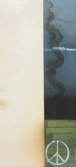 Adrian de Gijzel - Gouache, Axel's pand roodgekleurd, Zeeuws Vlaanderen - Ingelijst kopen? Bied vanaf 1!