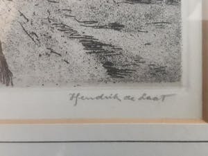 Hendrik de Laat - wintergezicht. kopen? Bied vanaf 30!