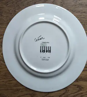 César - Porseleinen bord (Apilco France) -" La Paume" - Diameter27 cm kopen? Bied vanaf 50!