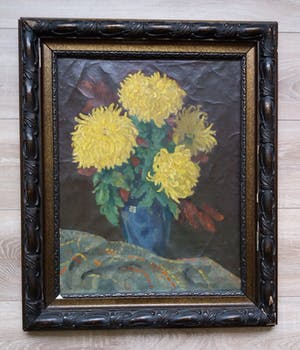 Ad Blok van der Velden - Stilleven met Chrysanten. kopen? Bied vanaf 350!