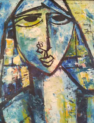 Niet of onleesbaar gesigneerd - A. Charles, 'Moeder en kind', jaren '60 kopen? Bied vanaf 1!