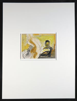 Luis Filcer - Aquarel en pentekening op papier, Vrouw II kopen? Bied vanaf 50!