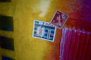 Theo Koster - Zeefdruk en collage - Nummer 5 (Zonder titel) - Ingelijst kopen? Bied vanaf 40!