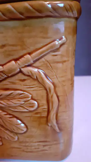 Niet of onleesbaar gesigneerd - Native Indian tabakspot USA Choctaw indians Oklahoma kopen? Bied vanaf 1!