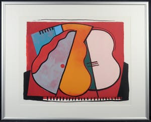 Wil Klaassen - Zeefdruk, Zonder Titel VII - Ingelijst kopen? Bied vanaf 40!