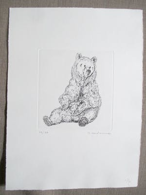 Niet of onleesbaar gesigneerd - Twee etsen, gesigneerd kopen? Bied vanaf 1!