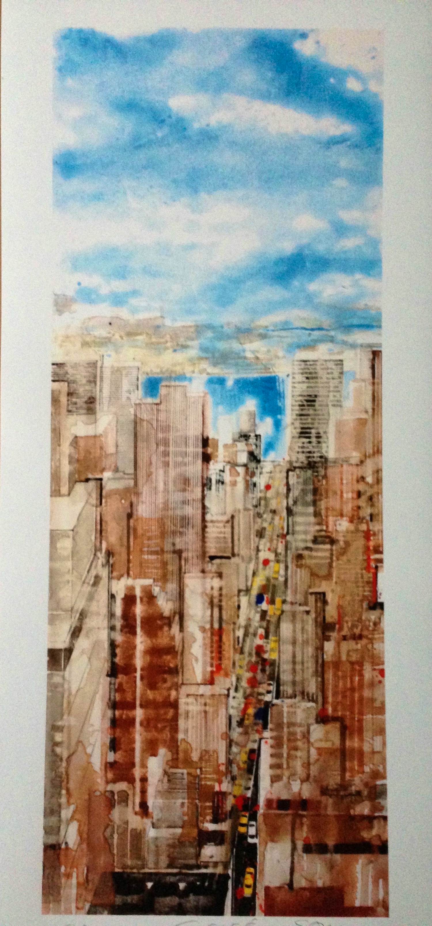 Gottfried Salzmann - Gesigneerde giclée - "NY Perspective I" - EA kopen? Bied vanaf 120!