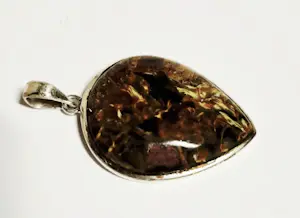 Nieuwe hartvormige hanger met gouden flame Pietersiet kopen? Bied vanaf 65!