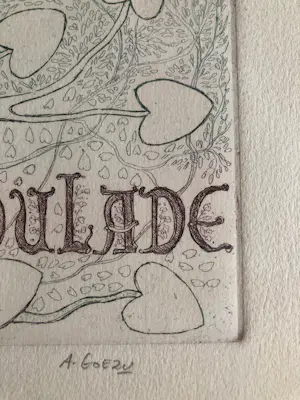 Andre Goezu - Originele ets André Goezu – "La Roucoulade" kaufen? Bieten Sie von 21!