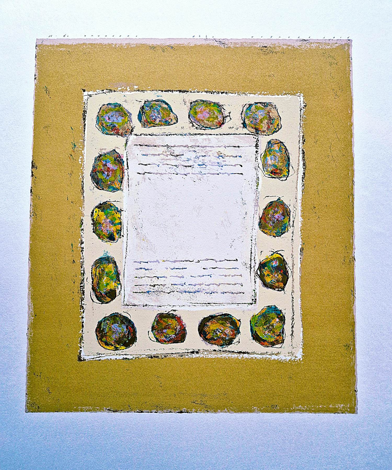 Buy Piet Zegveld - grote minimalist. abstracte litho -eigen druk - kleine oplage (35) - gesigneerd? Bid from 34!