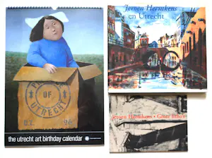 AcheterJeroen Hermkens - 3x: hardcover 'Utrecht'+kalender (nieuw) Utrechtse kunstenaars + GESIGNEERD boek? Enchérissez de 65!