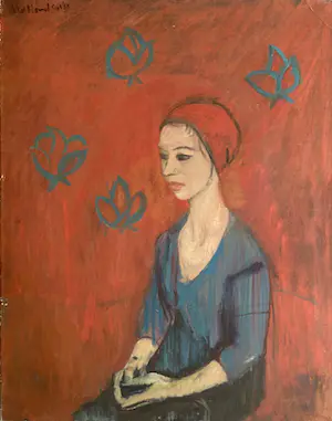 Niels Hamel - zonder titel - olieverf op doek - gesigneerd - 1955 kopen? Bied vanaf 80!
