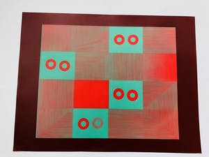 Willem Oorebeek - transparant groen en rood 1993 kopen? Bied vanaf 55!