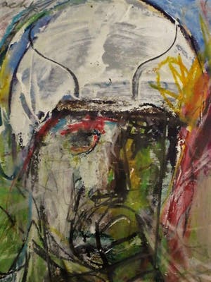 Willem Snitker - vroeg 1968 express Pastel uit zijn Bleeker Galerie Haarlem - gesign met opdracht kopen? Bied vanaf 1!