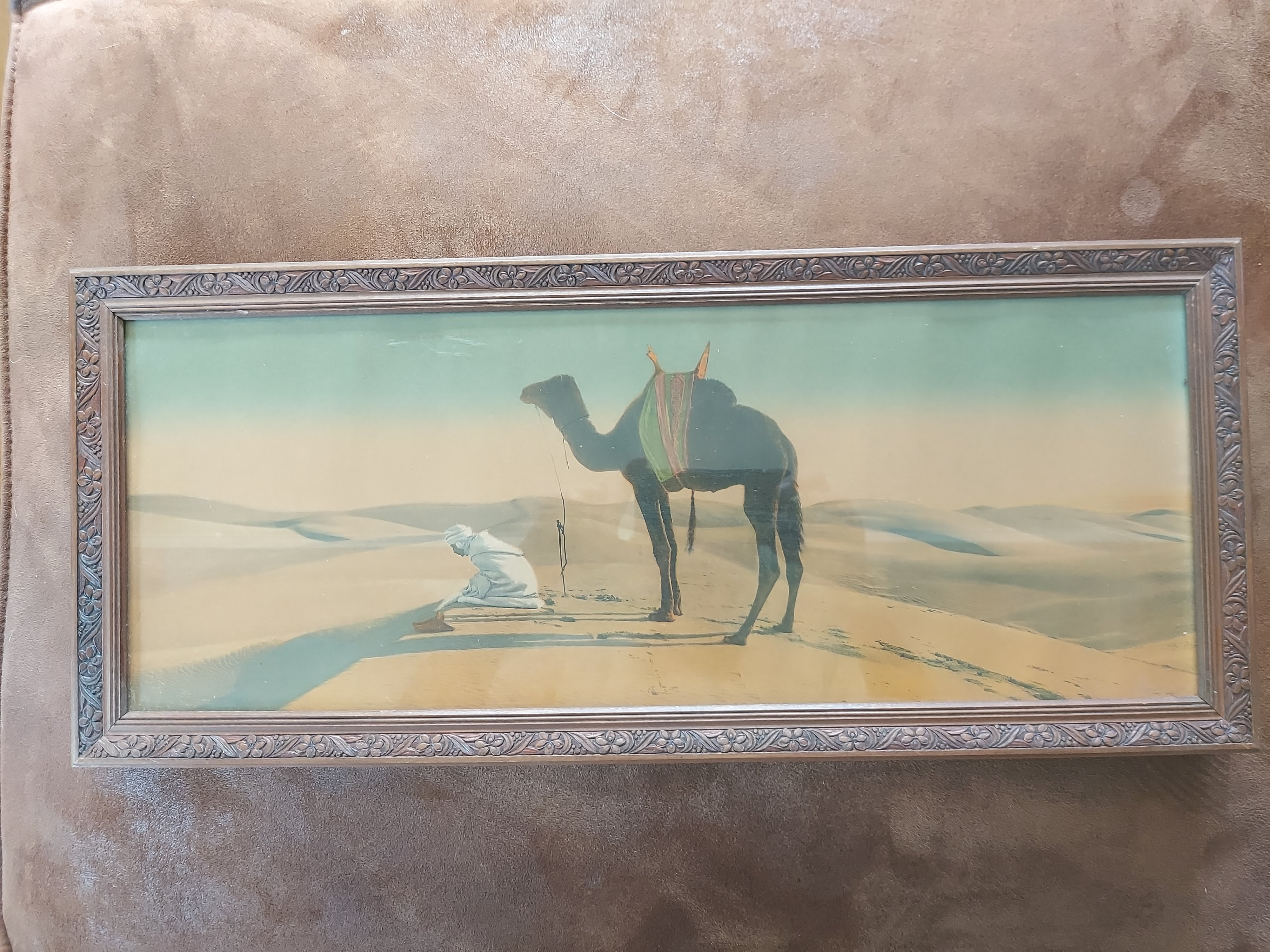 Rudolf/Ernst Lehnert & Landrock - Prachtige, uiterst authentieke héliogravure: La prière dans le désert kaufen? Bieten Sie von 120!