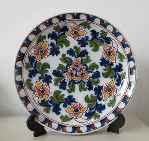 Koninklijke Tichelaar Makkum - Polychroom wandbord kopen? Bied vanaf 1!