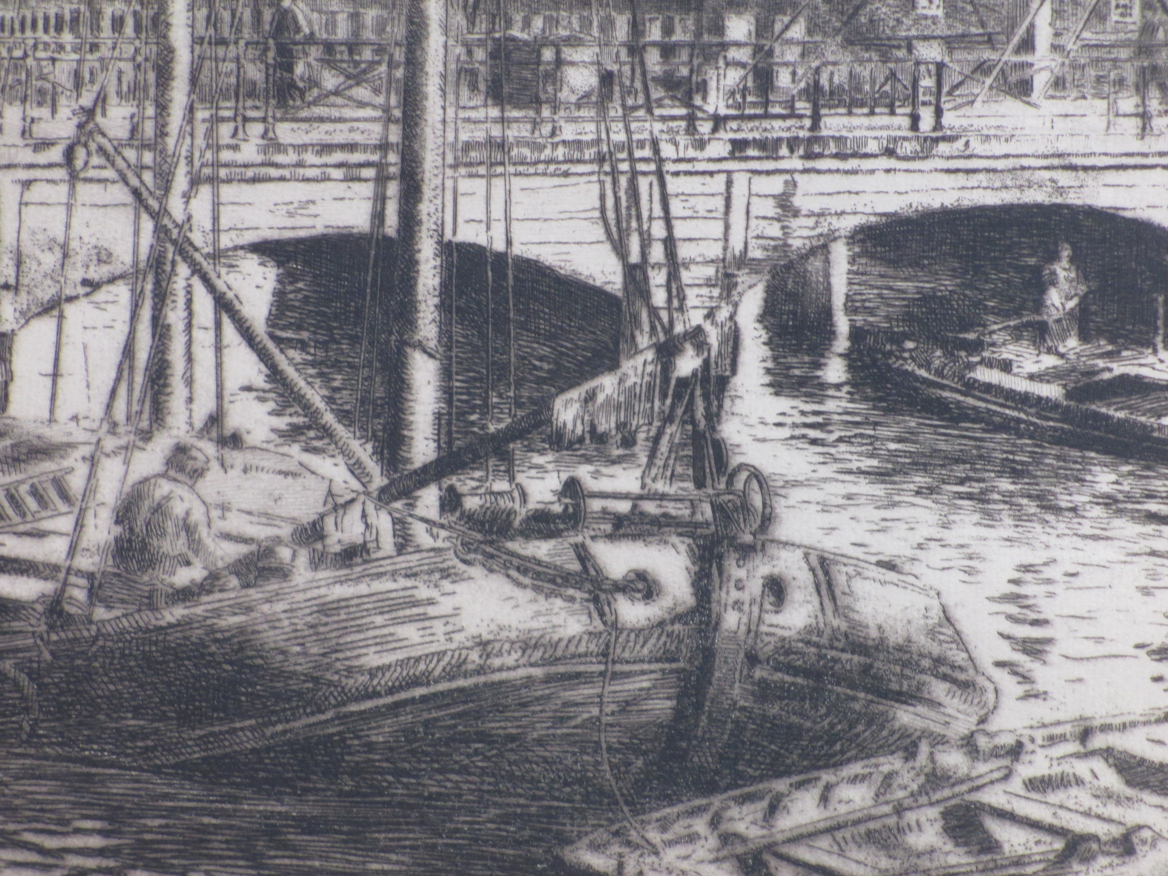 Salomon Garf - De Magere Brug te Amsterdam - Ets kopen? Bied vanaf 1!