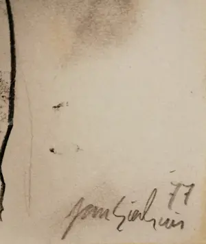 Jan Sierhuis - Tekening krijt/acryl kopen? Bied vanaf 1!