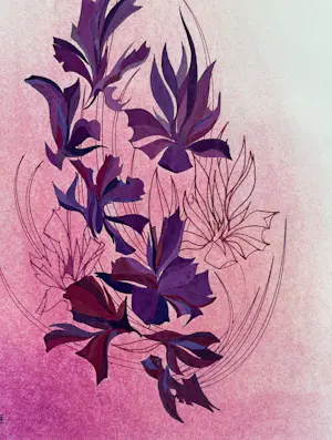 Eugène Eechaut - Abstrakte Komposition eines Blumenstraußes in Gouache 1970 / Galerie Pfeiffer Brüssel kopen? Bied vanaf 70!