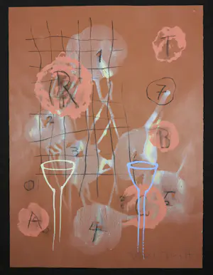 Albert Merz - Ohne Titel ( 1 Los mit 2 Arbeiten, eine davon beschädigt) kopen? Bied vanaf 100!