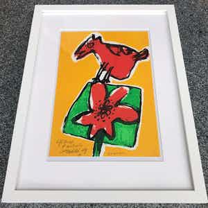 Corneille - Zeefdruk - Zonder titel - EA - 1969 - Zelden aangeboden! verkocht voor € 125!