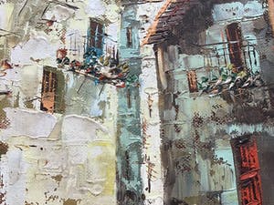 Niet of onleesbaar gesigneerd - Zuid-Europees straatje kopen? Bied vanaf 1!