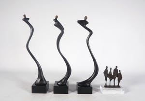 Corry Ammerlaan - Brons, Vier sculpturen kopen? Bied vanaf 40!
