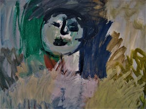 Henk Mulders - Monumentaal Expressionistisch schilderij "de Danseres" gesigneerd kopen? Bied vanaf 10!
